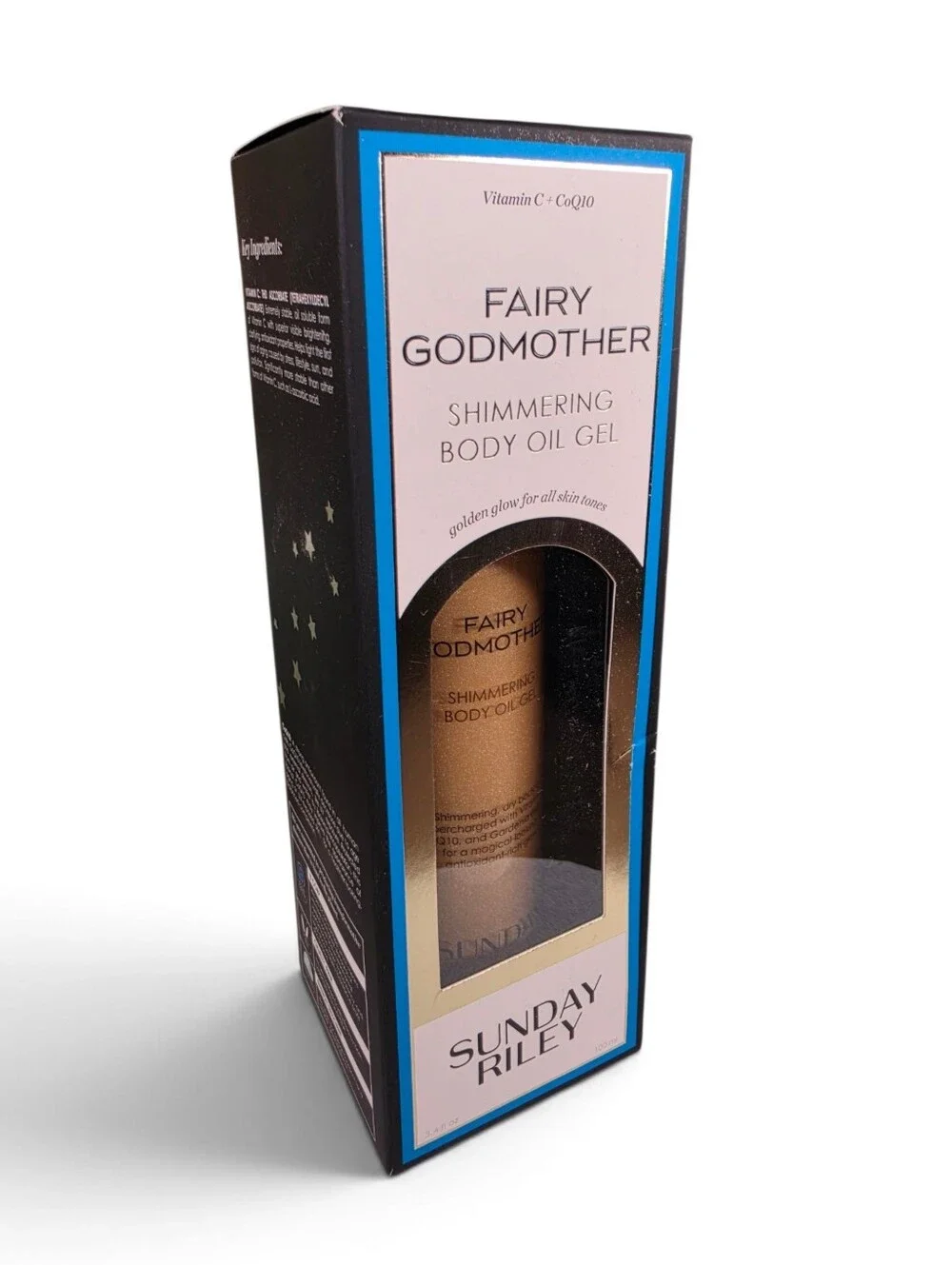 Sunday Riley Fairy Godmother Shimmering Body Oil Gel (Gold) NIB!